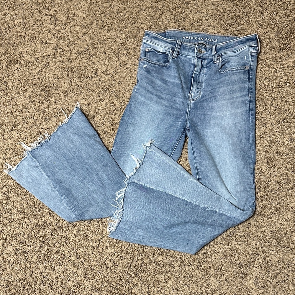 American Eagle Outfitters Light Blue Flare Jeans